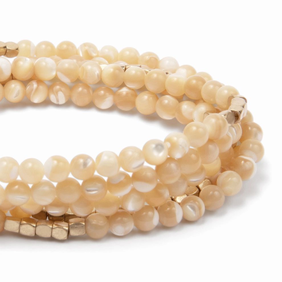 Stone Wrap Bracelet Mother of Pearl