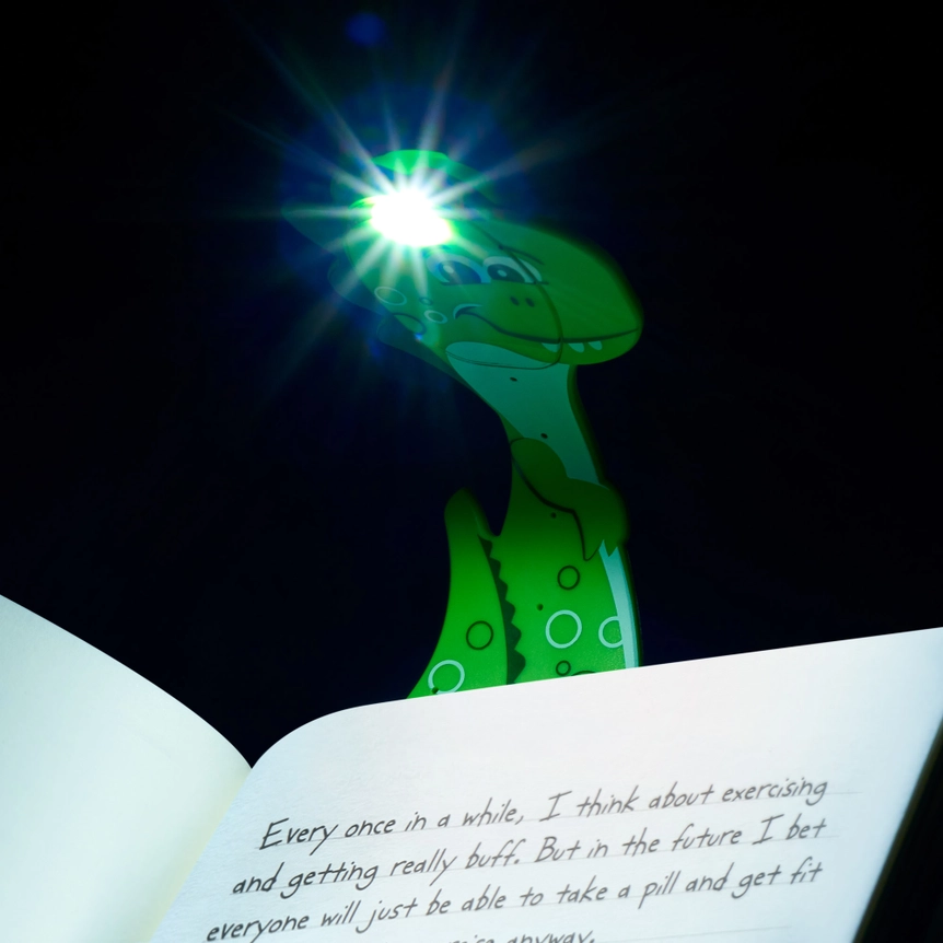 Flexilight Dinosaur Book Light - Green