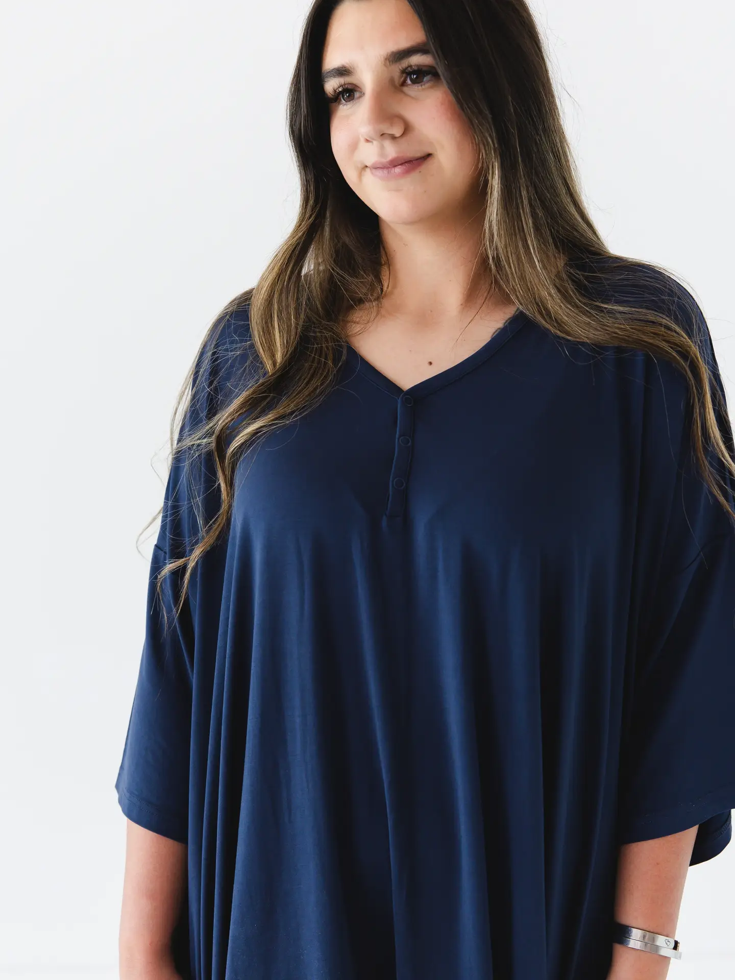 Solid Bamboo Muumuu Nightgown