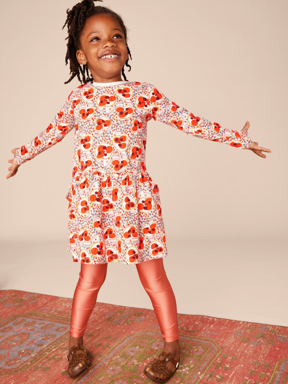 Girls Turkish Tulip Poppy Dress