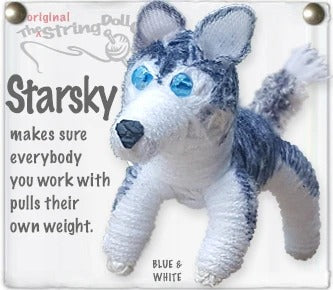 Starsky the Huskey String Doll Keychain