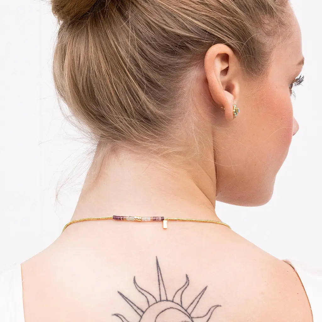 Twilight Ombre Stone Wrap Necklace/Bracelet