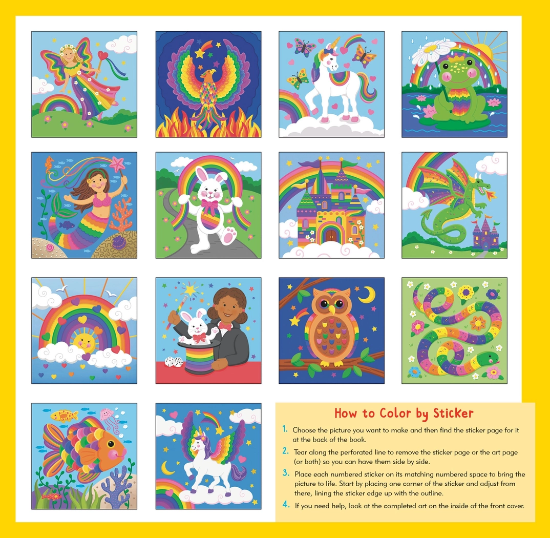 First Color Sticker Rainbow Magic