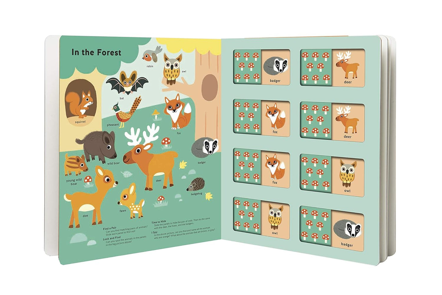 Matching Game Book Animals