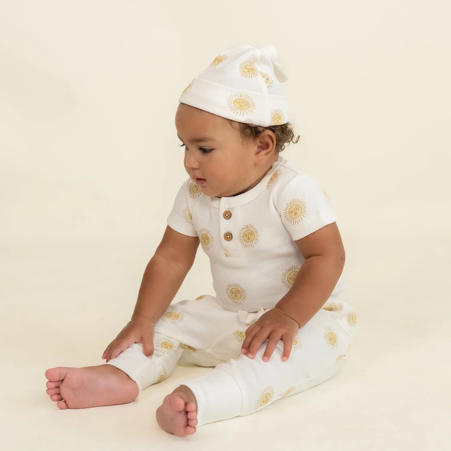 Baby Organic Onesie & Pants Set - Summer Sun