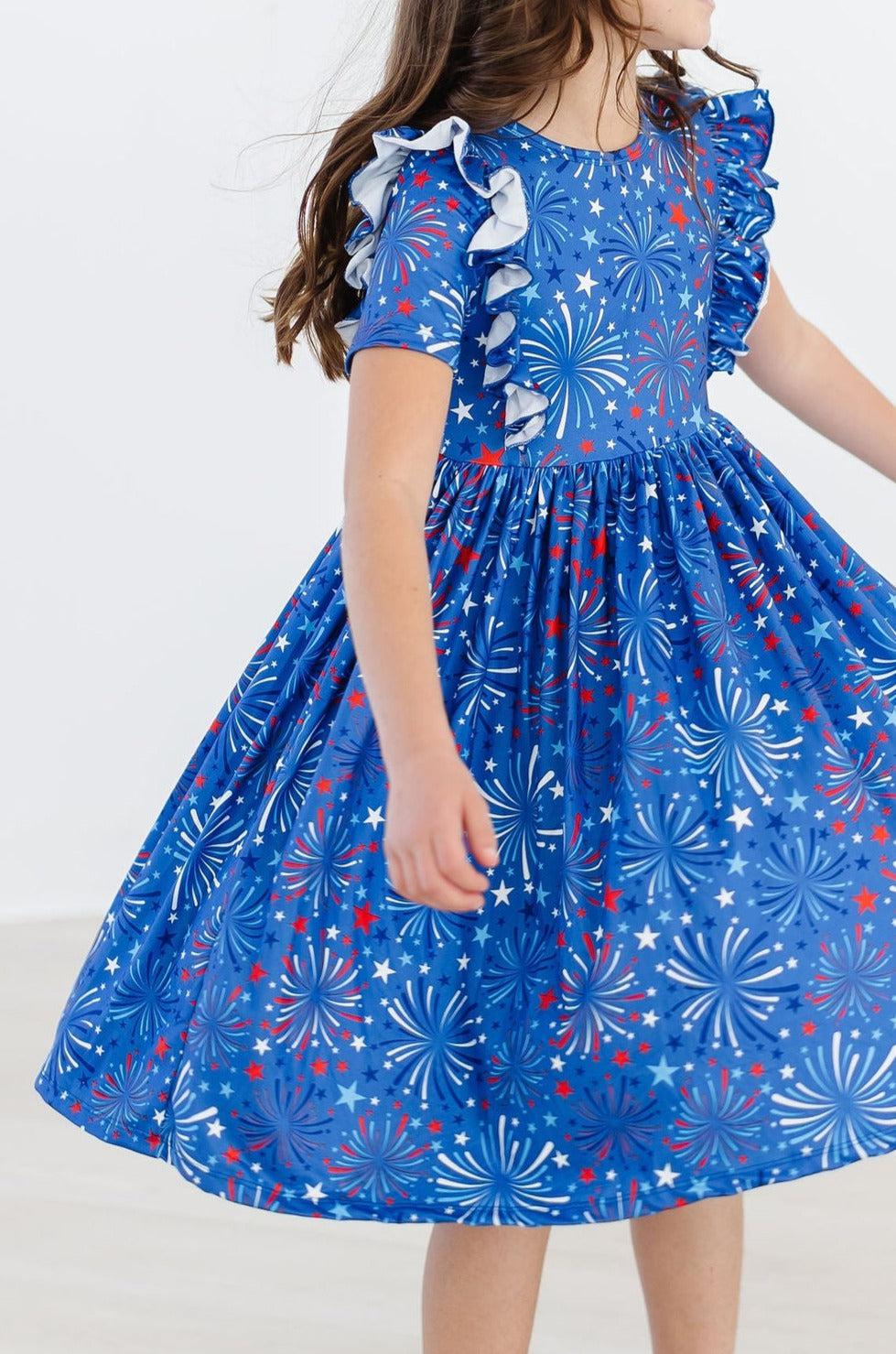 Spark-Tacular Girls Twirl Dress