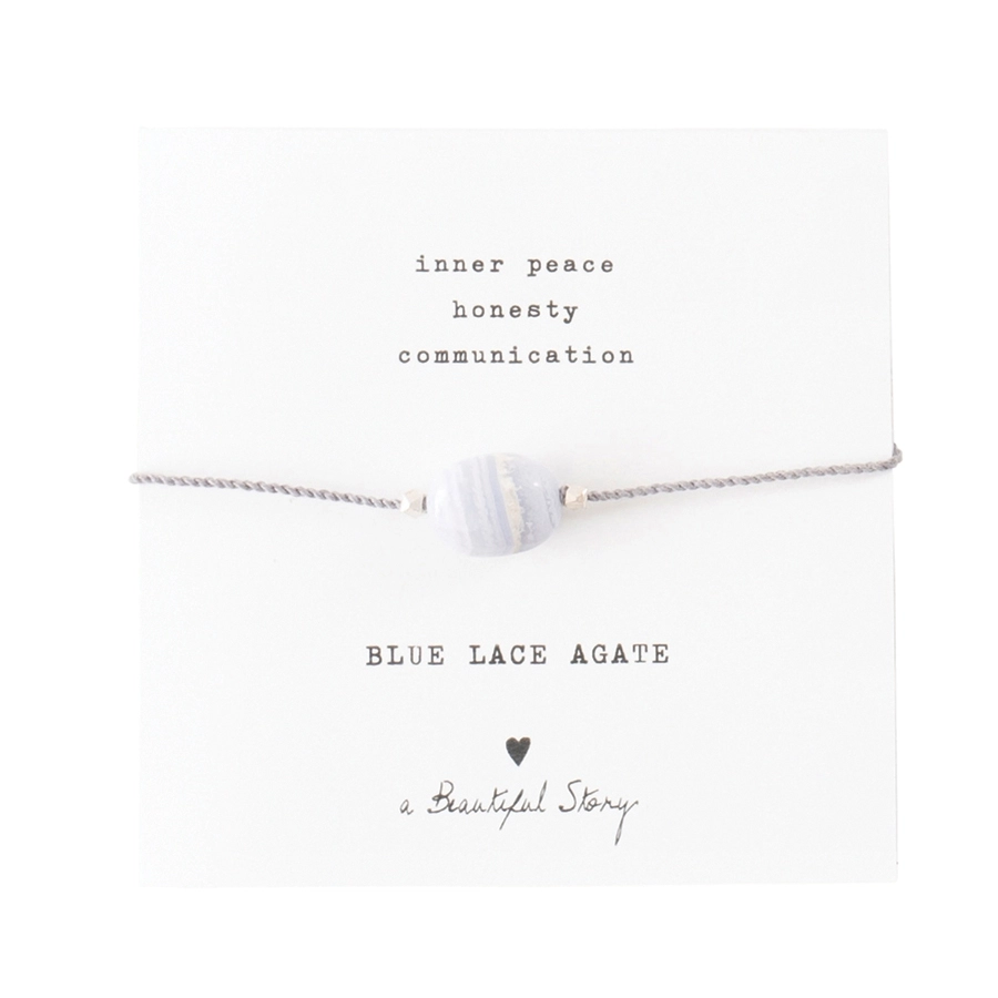 Blue Lace Agate Gemstone Bracelet