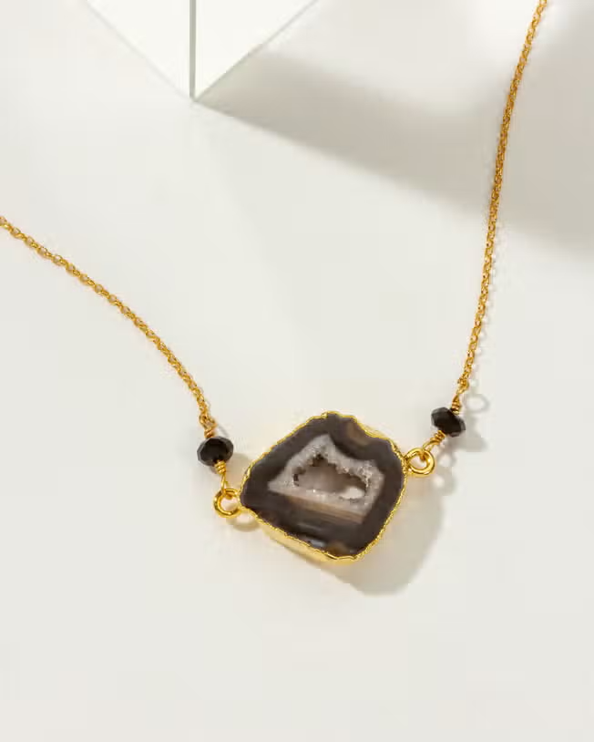 Earthly Geode Necklace
