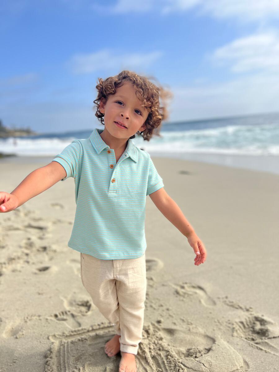 Boys Antony Pants: Beige