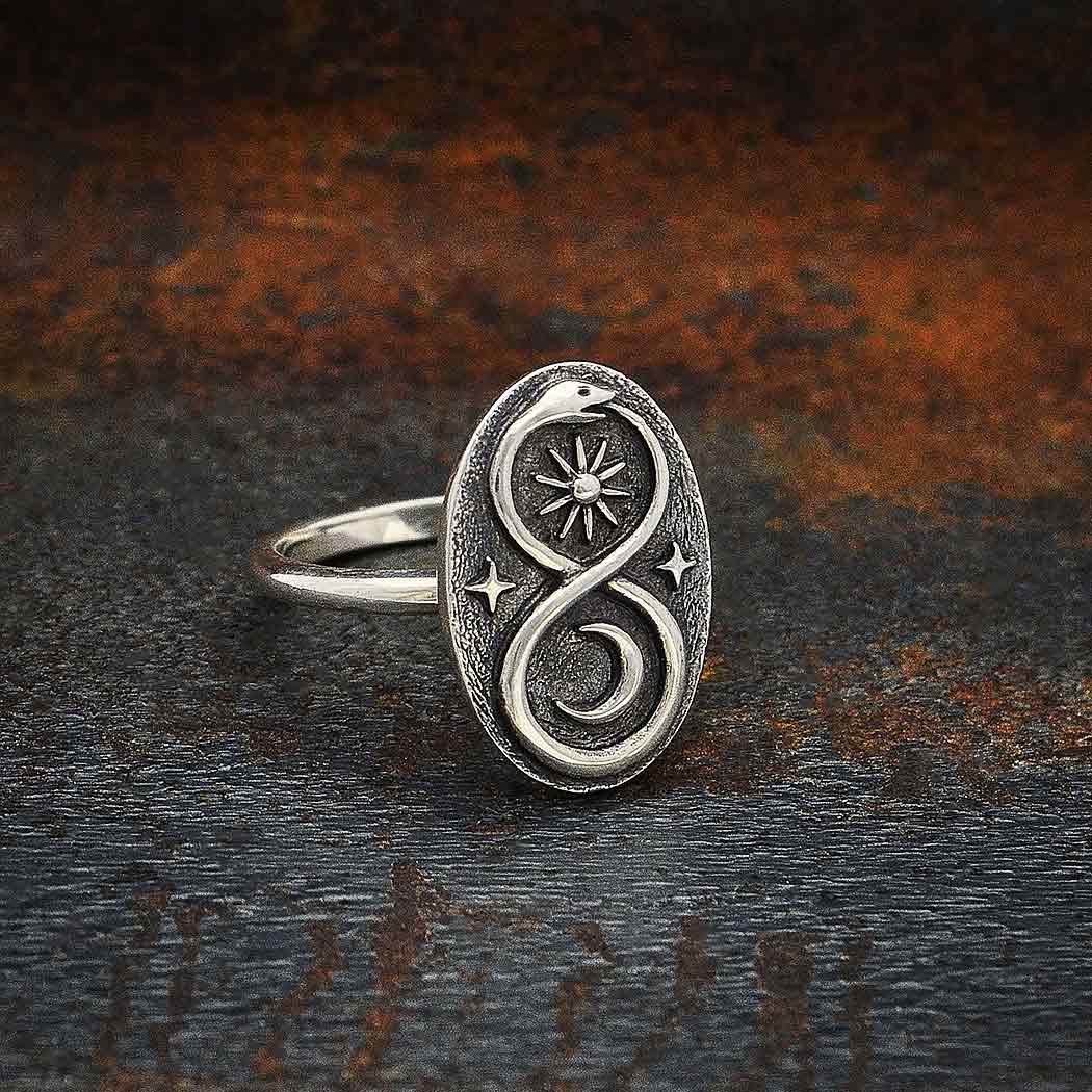 Infinity Snake Ring