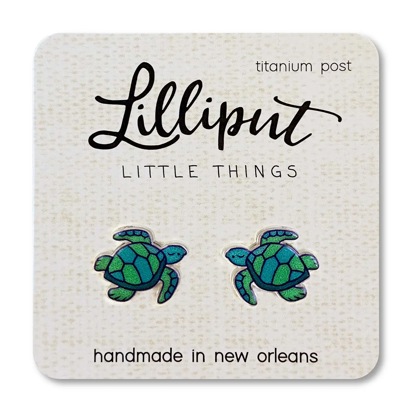 Sea Turtle Stud Earrings