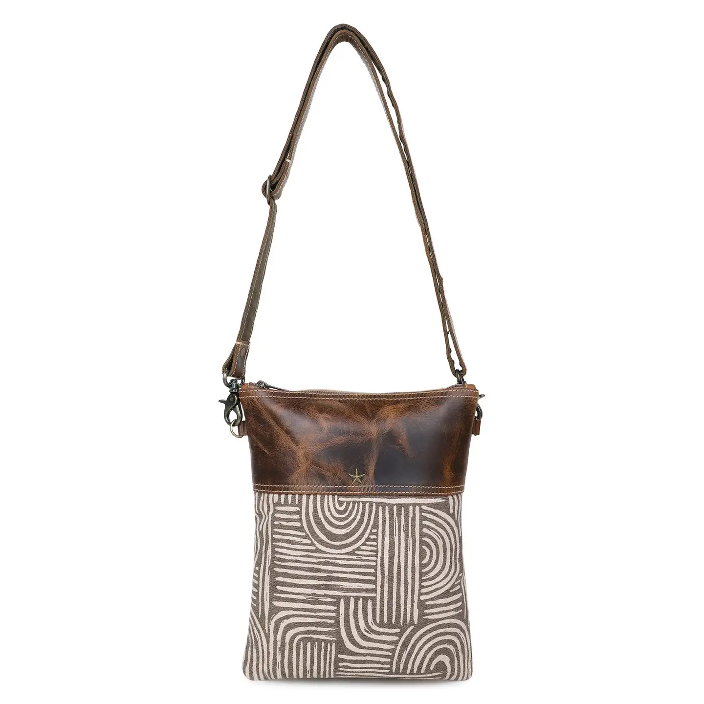 Women's Crossbody Bag - Geometric Swirls