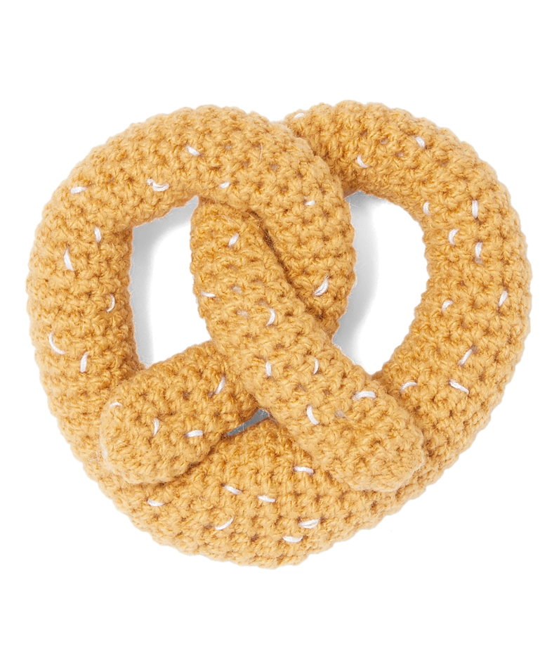 Knit Pretzel Rattle