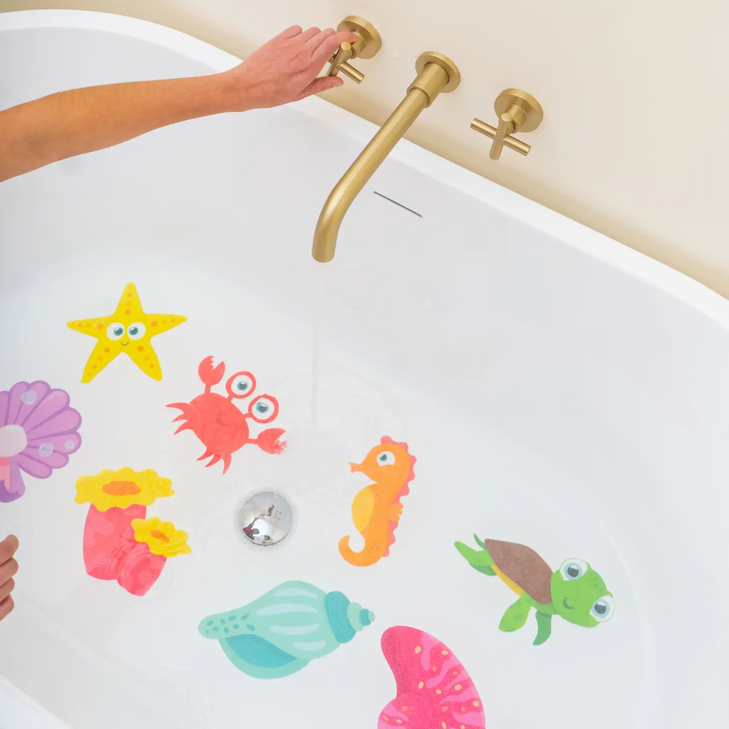 Glo Pals Guppy Grips Bath Stickers