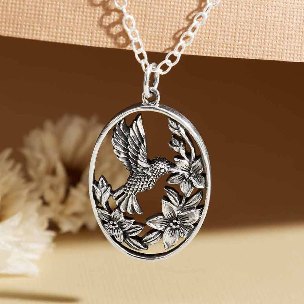 Sterling Hummingbird Necklace