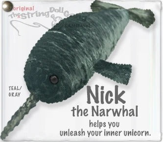 Nick the Narwhal String Doll