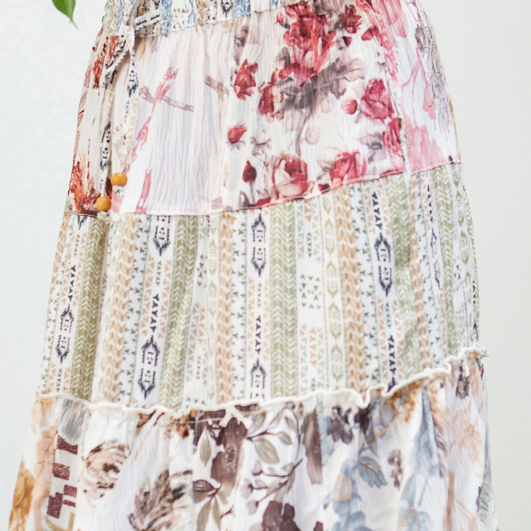 Mid-Length Floral Skirt