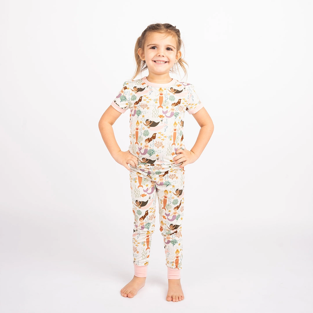 Kids Mermaid Bamboo Pajamas