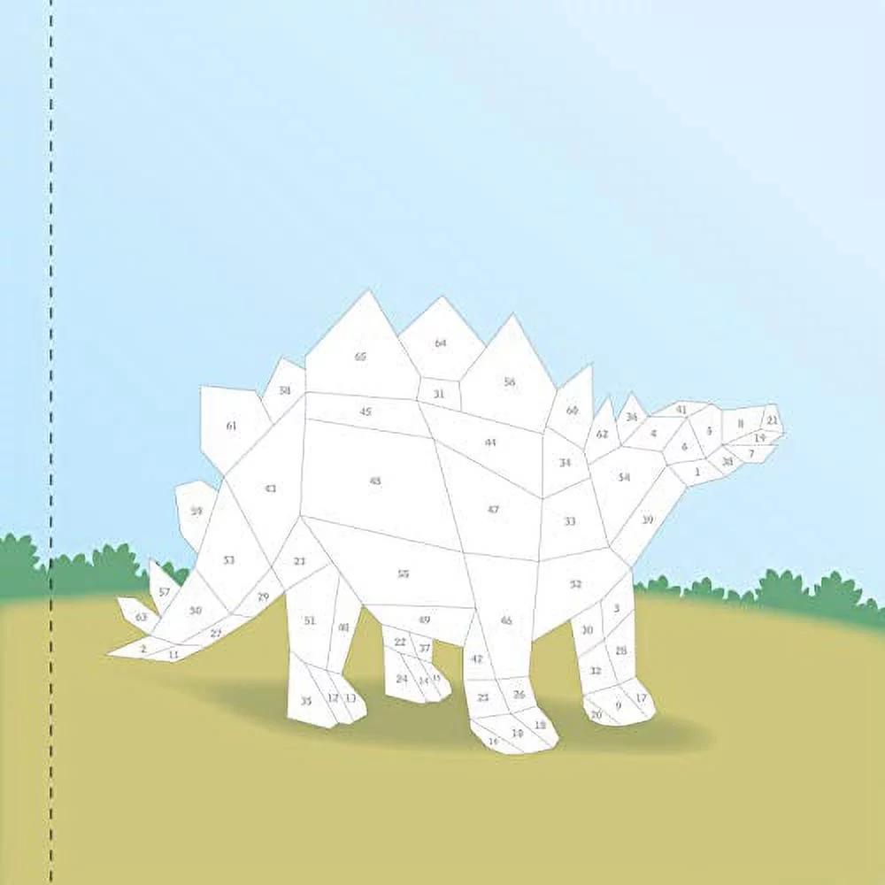 Paint by Stickers Kids Dinosaur