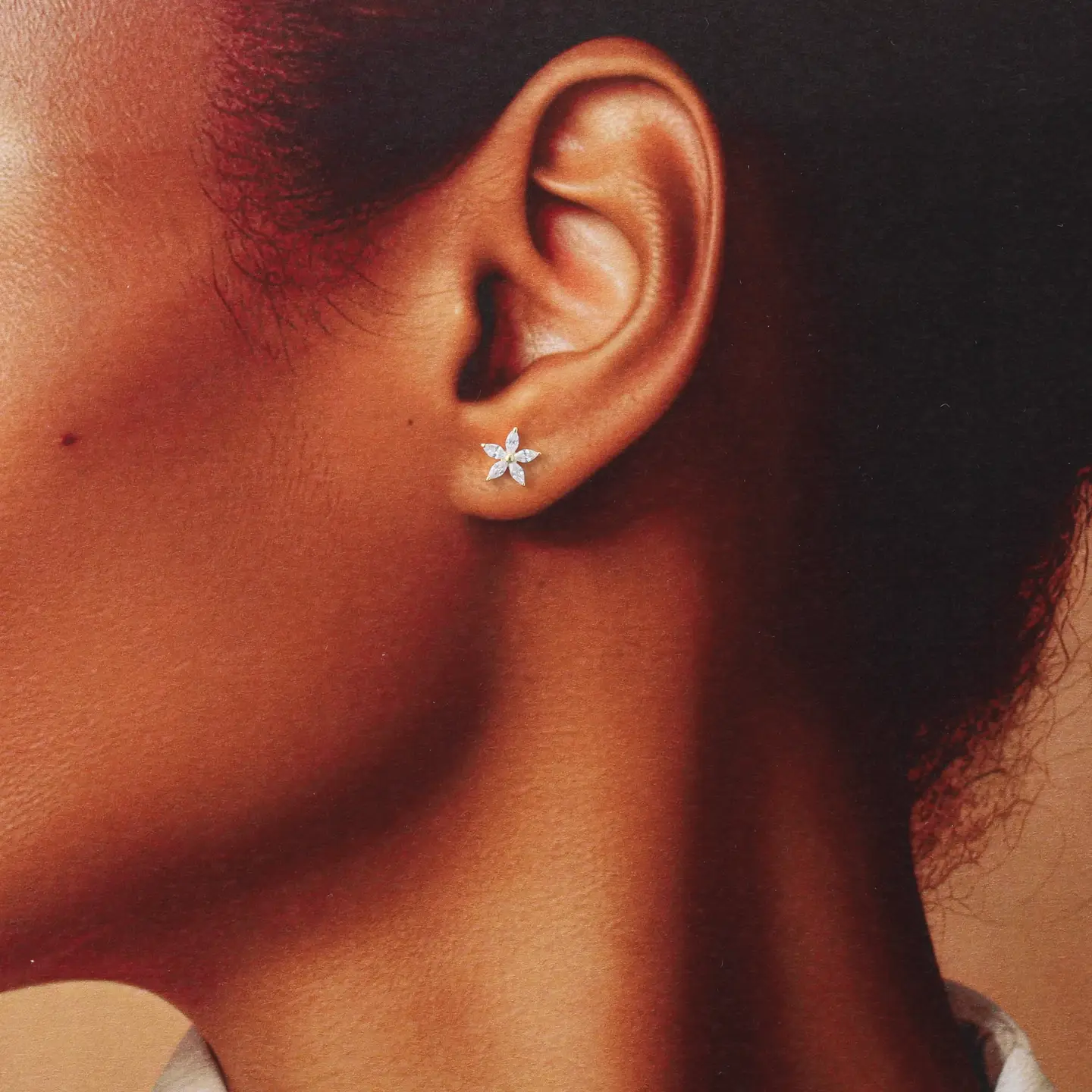 Beautiful Sparkles Crystal Flower Earrings