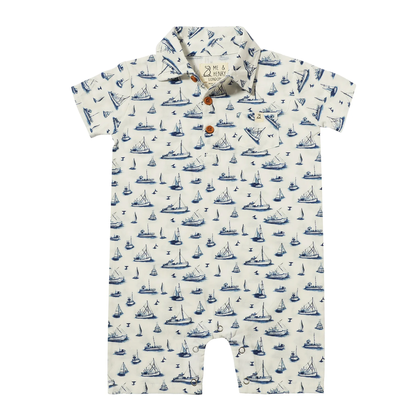 Baby Molokai Boats Romper