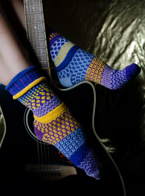 Purple Rain Crew Socks