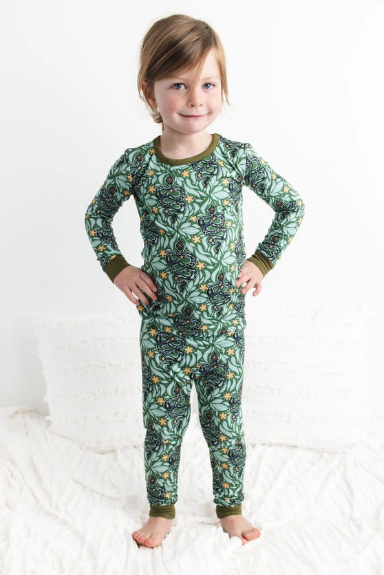 Hugs & Hisses (Snakes) Kids Bamboo Pajamas