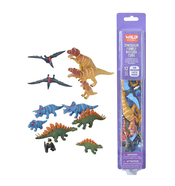 Nature Tube Dinosaur Family 13"