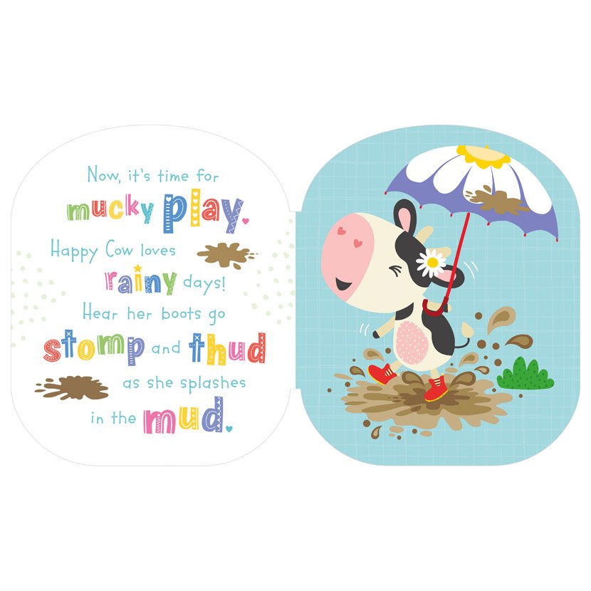 Squish & Snugg Happy Cow Board Book