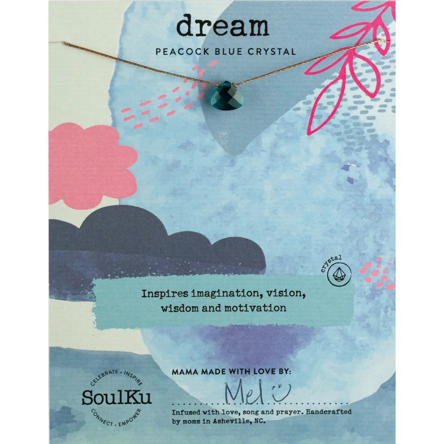 Soul Shine Necklace Peacock Blue for Dream