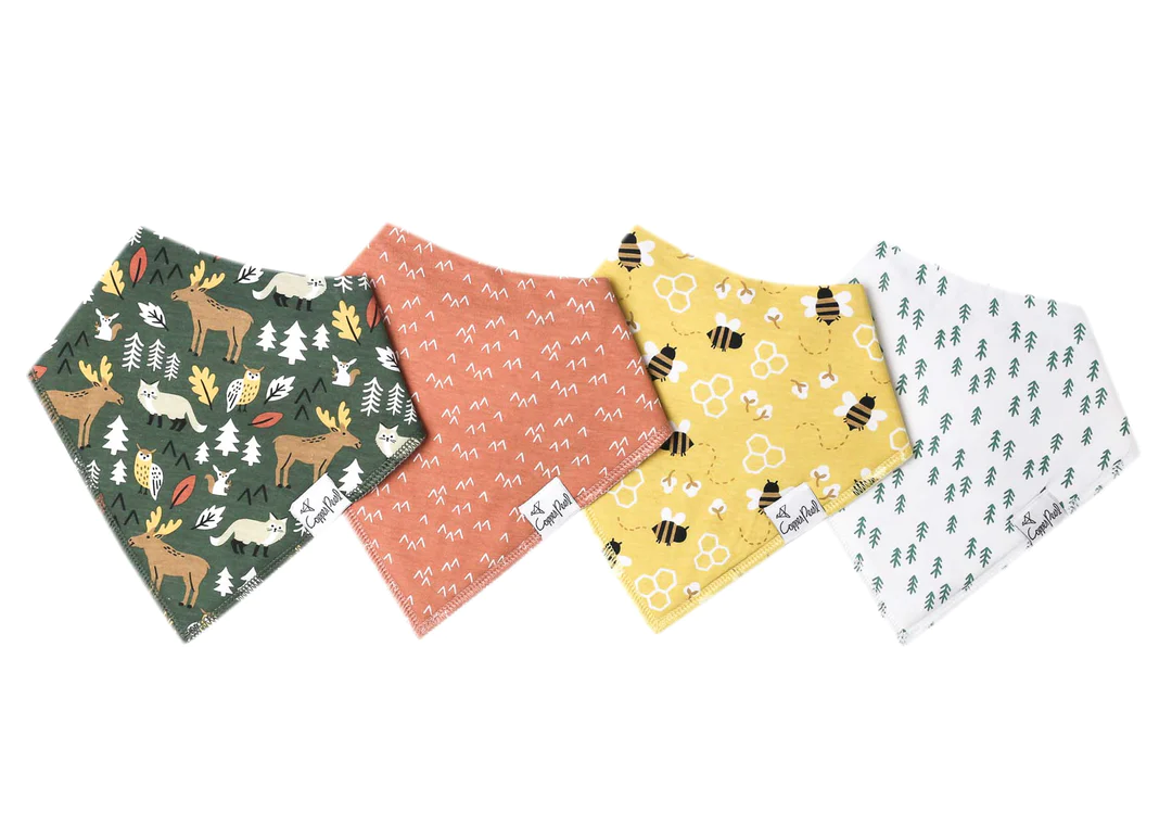 Atwood Baby Bandana Bib Set 4pk