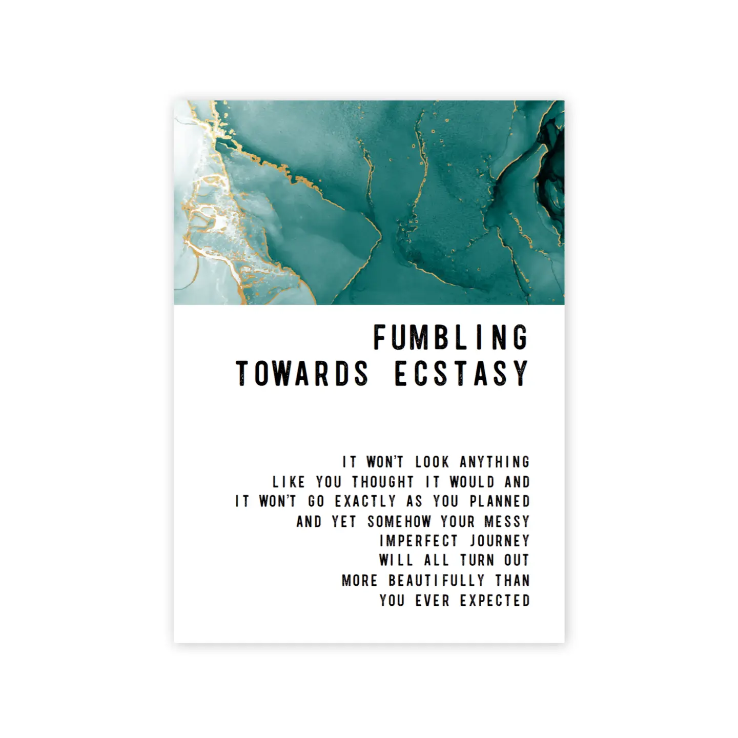 Fumbling Toward Ecstasy Greeting Card