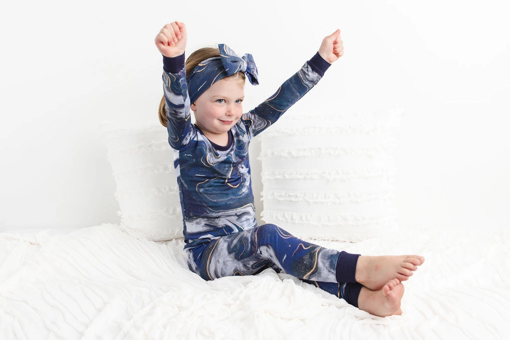 Marbleous Night Kids Bamboo Pajamas