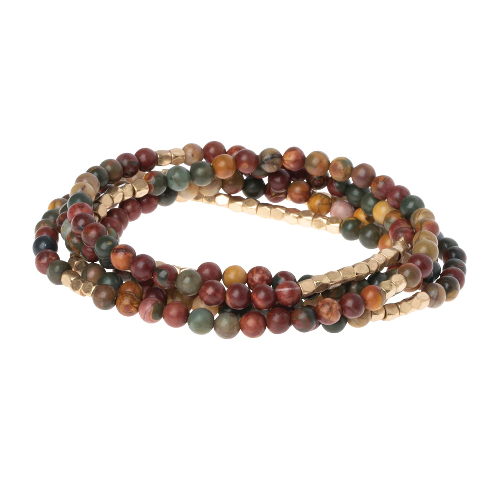 Stone Wrap Bracelet Majestic Jasper