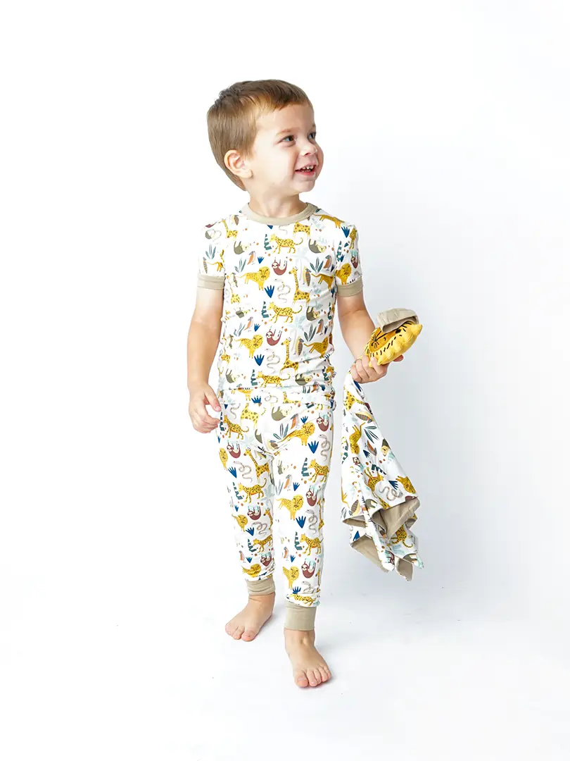 Jungle Friends Bamboo Kids Pajamas