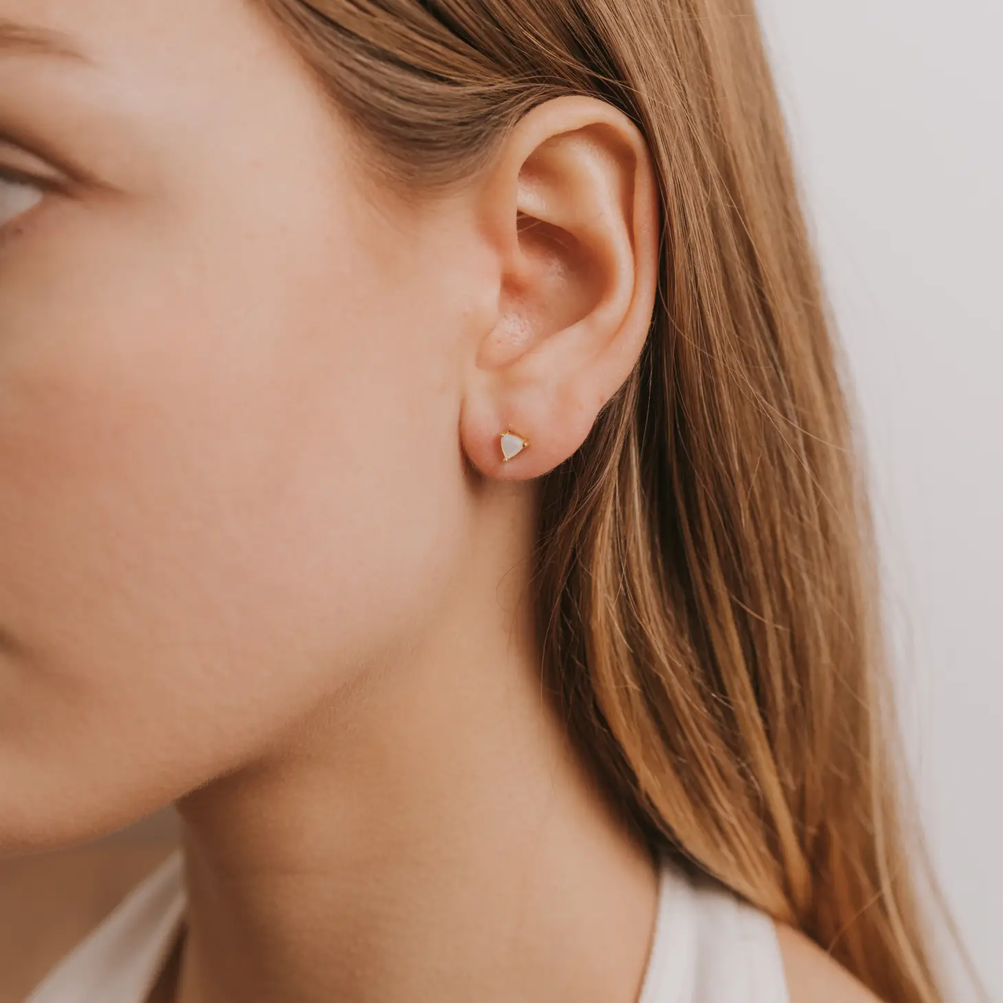 Mini Energy Earrings - Mother of Pearl