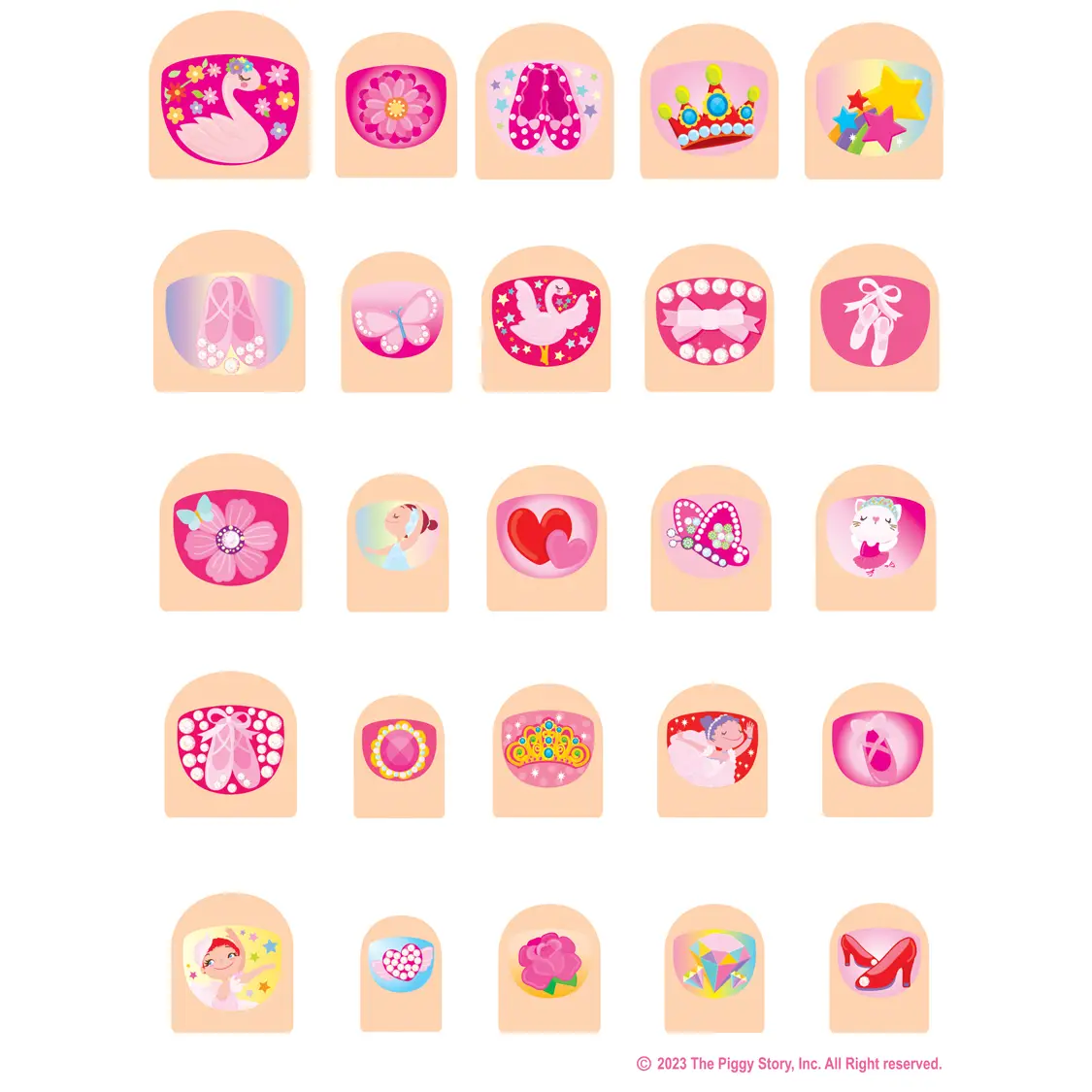 Lil Fingers Nail Art Ballerinas