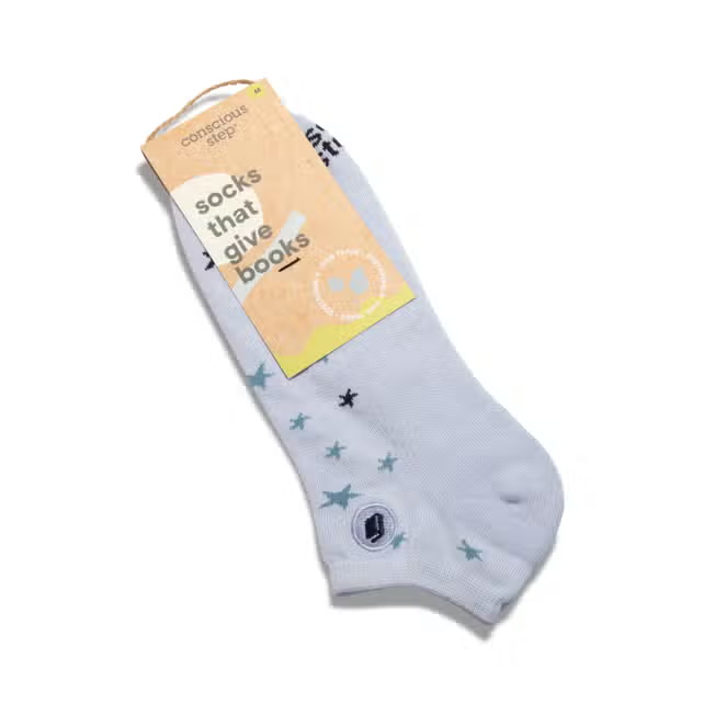 Ankle Socks That Give Books - Stars