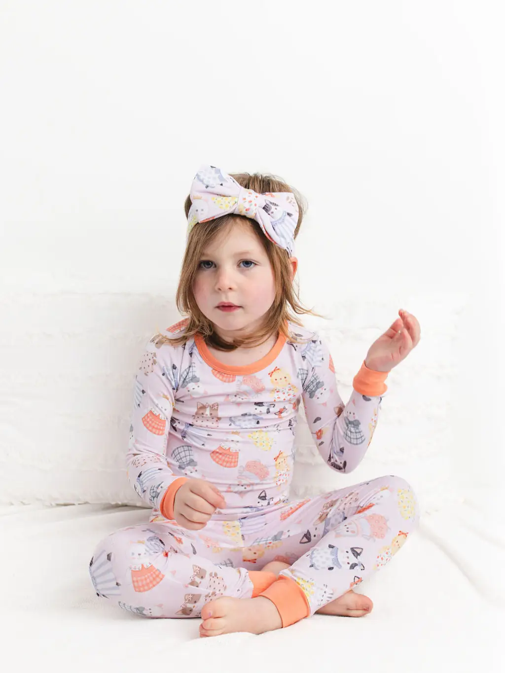 Whiskers Cat Kids Bamboo Pajamas