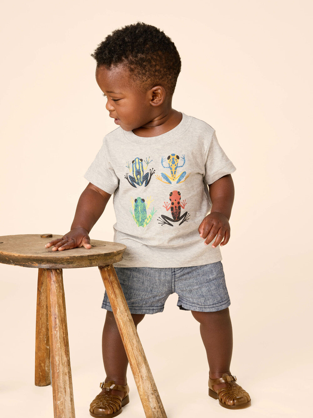Kids Cloud Forest Frogs Graphic Tee