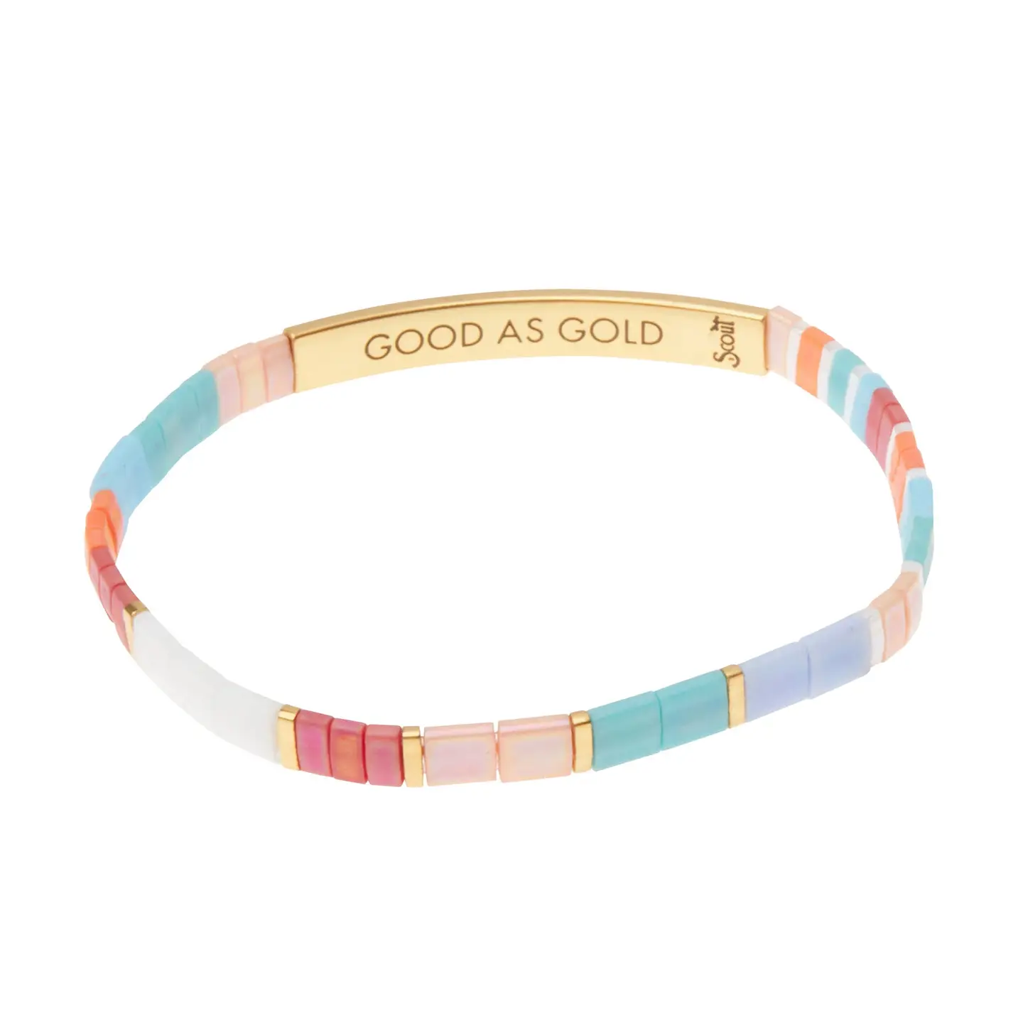 Good Karma Bracelet Good as Gol-Aqua/Gold