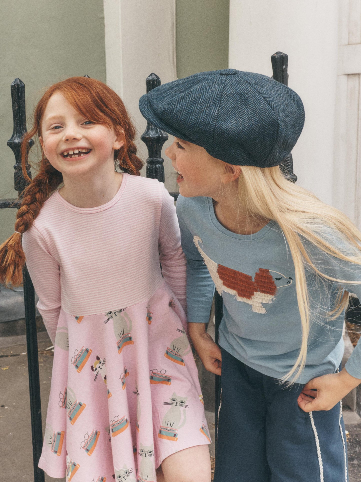 Girls Bookshop Cat Twirl Dress