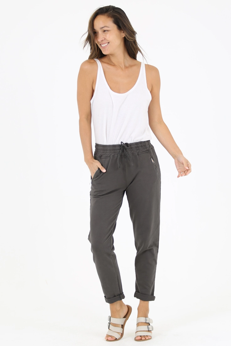 French Terry Joggers w/ Zipper Pocket