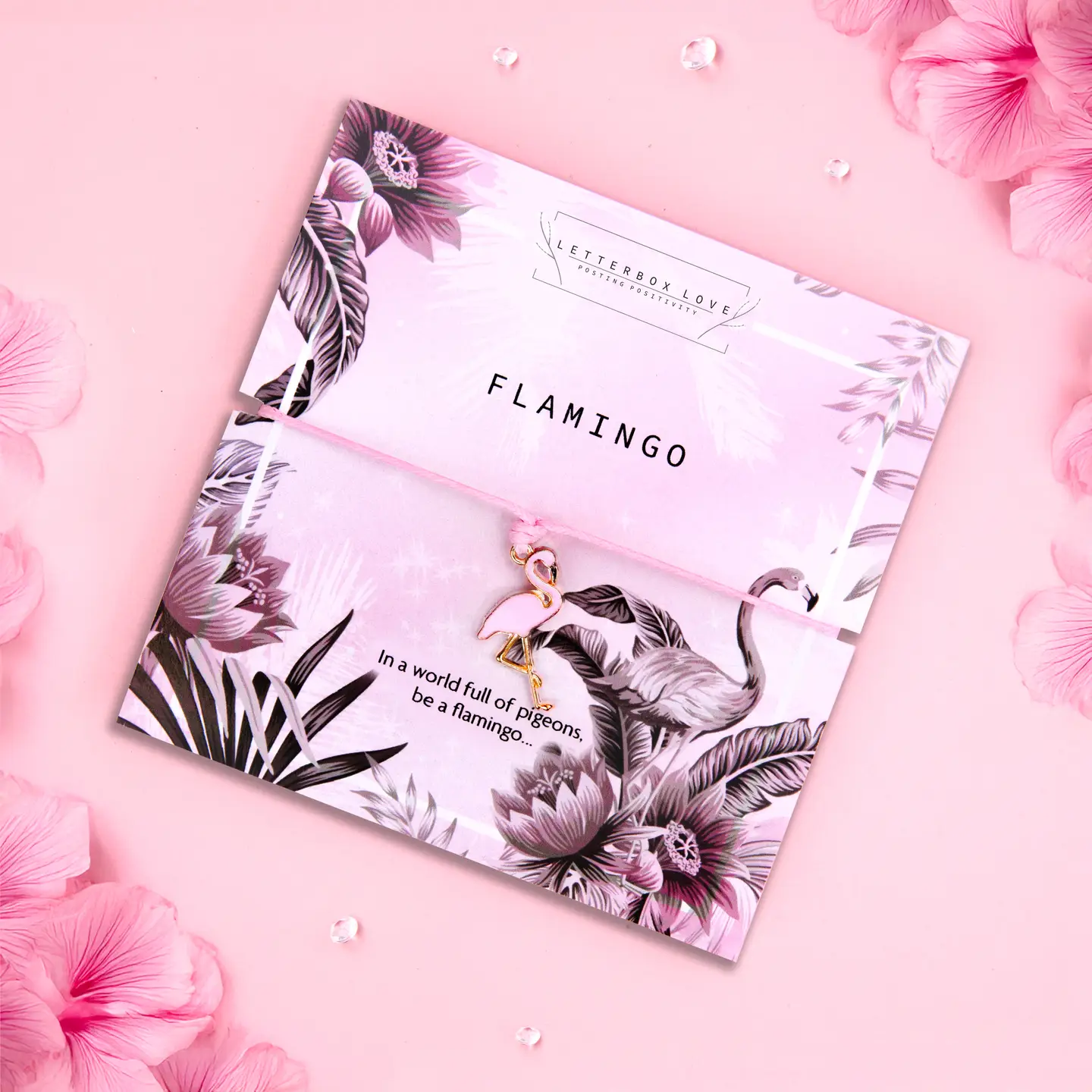 Pink Flamingo Wish Bracelet