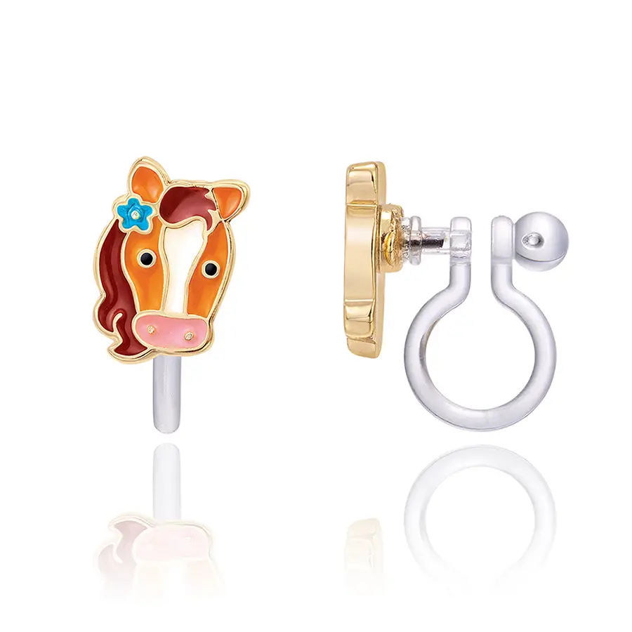 Pretty Pony Clip On Earrings