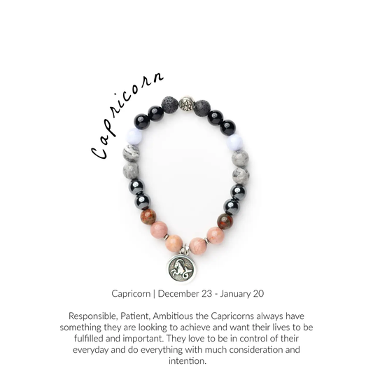 Capricorn Gemstone Bracelet