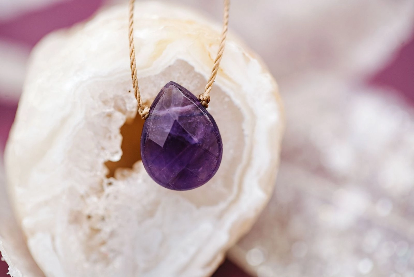 Luxe Necklace Amethyst for Healing