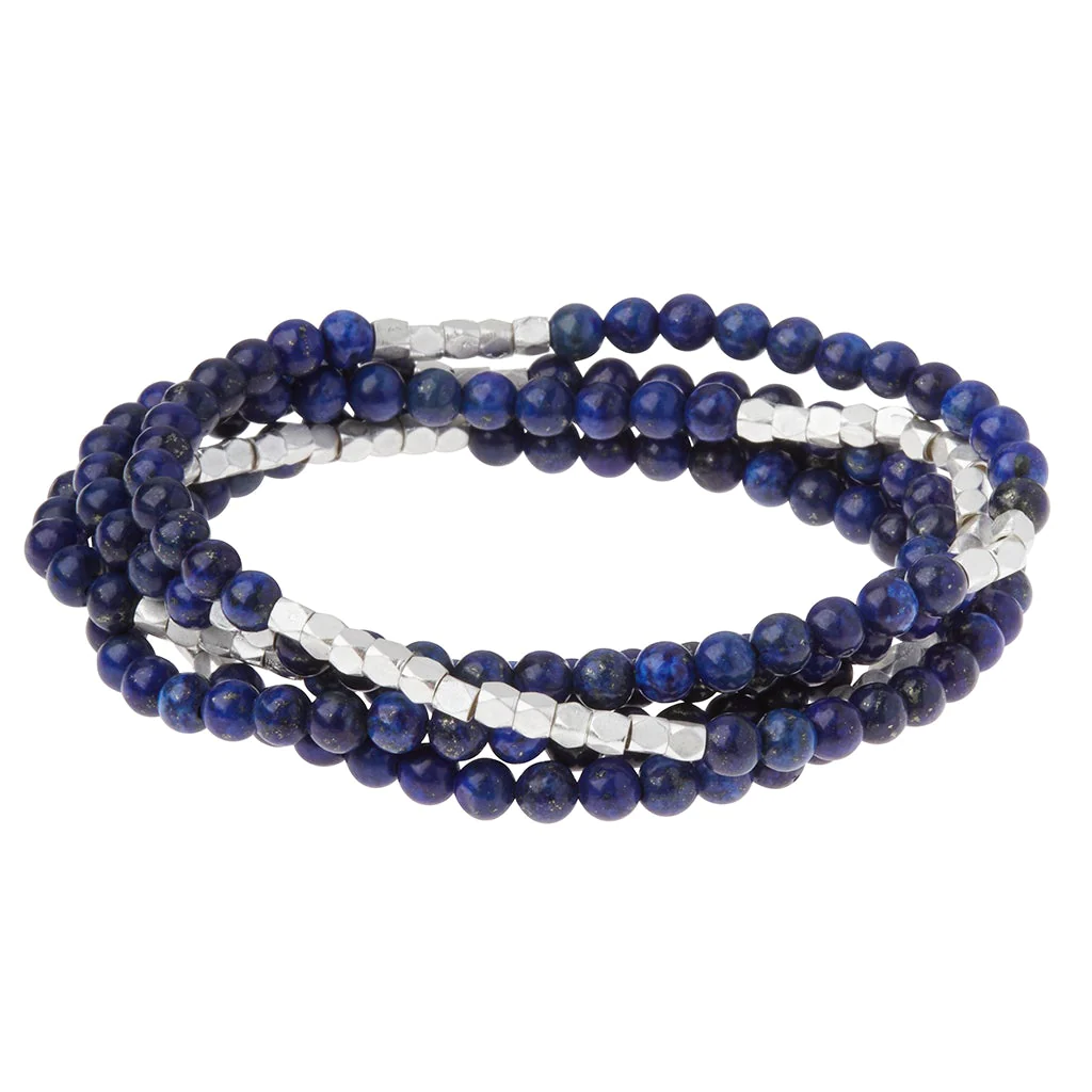 Stone Wrap Bracelet Lapis