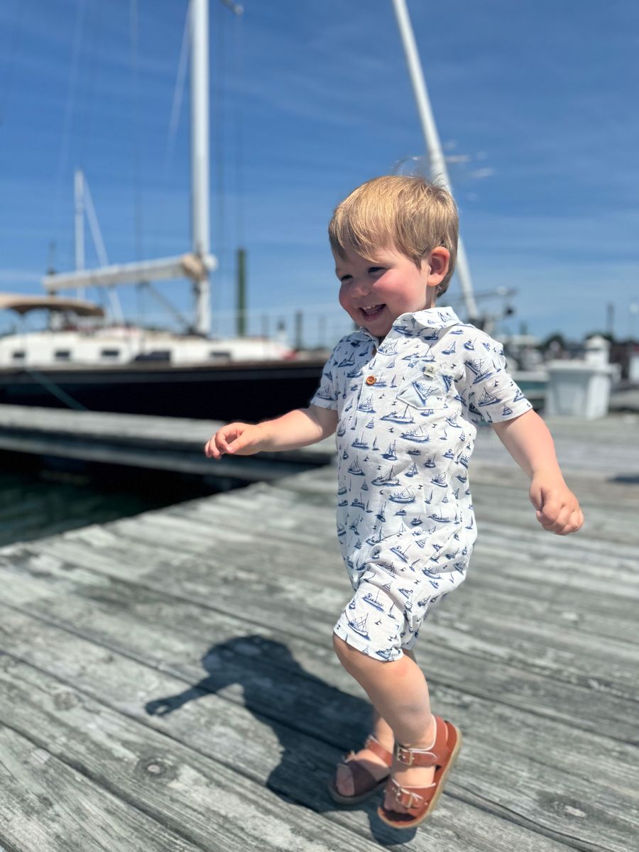 Baby Molokai Boats Romper