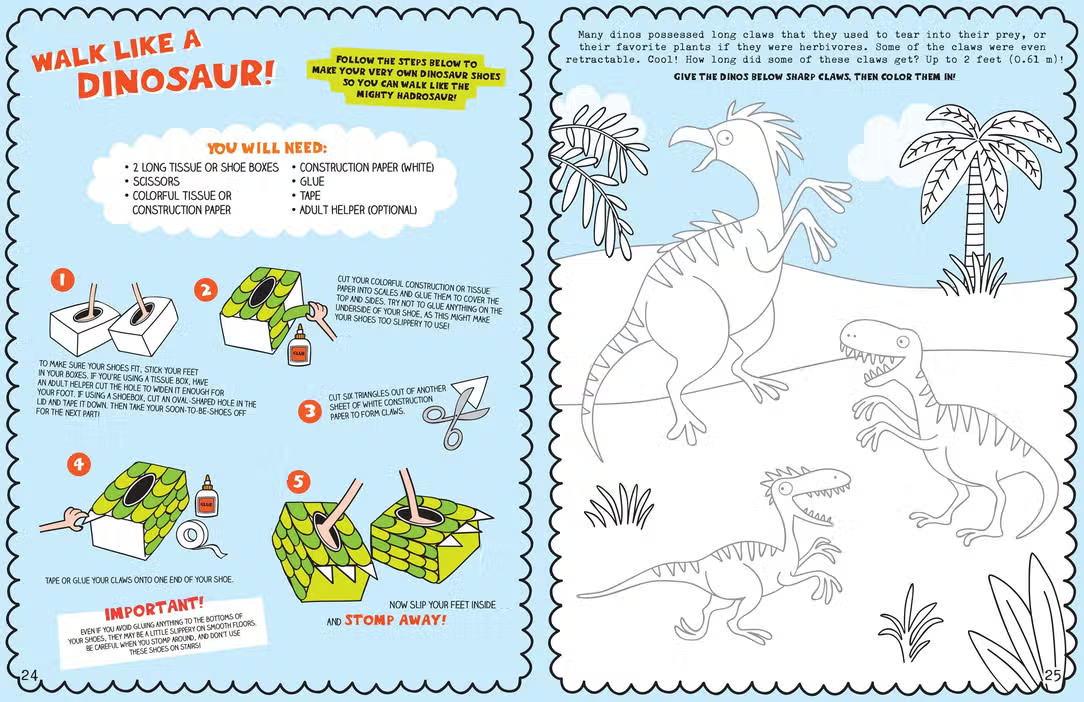 Kids Unplugged Dino Activity Book